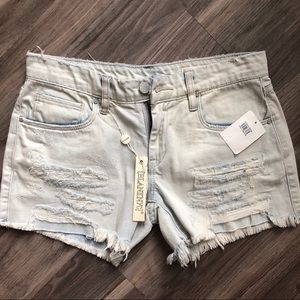 NWT denim light wash shorts